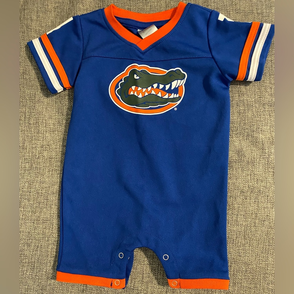 Colosseum Gators Football Blue and Orange Infant Romper size 3-6m